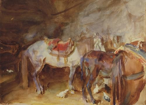 Écurie Arabe de John Singer Sargent Pour Personnaliser un Mur de Bureau Vide