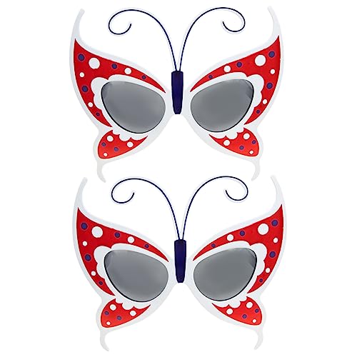 PartyKindom Pcs Butterfly Race Glasses Portable Party Glasses for Birthday Decorations Practical Party Eyewear Costume Accessories