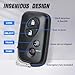 Keymall Smart Key Fob Transmitter Keyless Entry Remote Replacement for Lexus RX350/RX450/GX460/LX570/CT200h 2009-2015 271451-5290GNE Board FCC:HYQ14ACX P/N:89904-48191 4Buttons