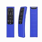 Protective Silicone Remote Case for Samsung BN59-01220J BN59-01220D BN59-01220A BN59-01220E BN59-01220B BN59-01220M BN59-01221B Smart QLED TV Remote Controller Remote Cover with Loop (Blue)