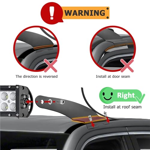 Soporte de Barra de Luz curva 52 LED techo compatible con Dodge Ram 1500 Classic 2500 3500 4Gen 7