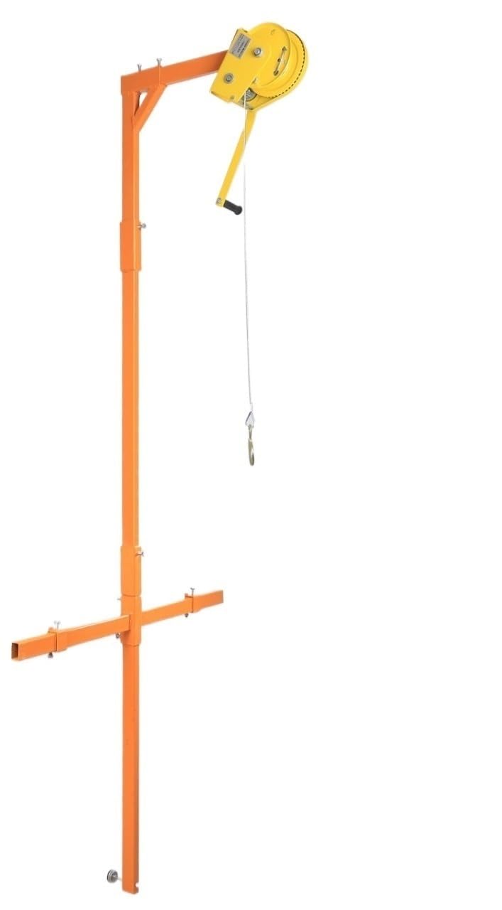 icVantA Portable Air Conditioning Outdoor Unit Hoist Tool, Self-Locking Hand Winch + Bracket, High-Altitude Installation Lift Tool (Color : Self Locking Winch 1800 lbs 10m) (3hp Shelf+15m Crane)