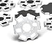 Chanzon 25pcs 1W 3W 5W LED Heat Sink (2 pin White) Aluminum Base Plate Panel PCB Circuit Board Substrate 20mm Star DIY Heatsink Cooling for COB High Power LED Chips Lamp Beads 1/3/5 Watt