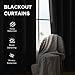 CUCRAF Black Blackout Curtains 84 inch Length,Thermal Insulated Room Darkening Window Curtains for Bedroom,Light Blocking Drapes for Living Room,Set of 2 Panels, 52 x 84 Inch