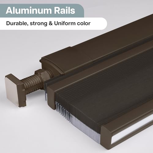 Image of LazBlinds No Tools No Drill Cordless Cellular Shades, Top Down Bottom Up (TDBU) Honeycomb Shades for Home, Blackout Light Blocking Thermal Insulation Blinds for Windows, 25 inch W x 48 inch H, Dark Coffee