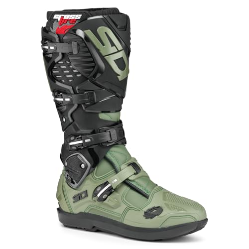 Image of SiDI | Offroad Motorcycle Boots, Professional Motocross Boots for Men CROSSFIRE 3 SRS, Adjustable and Replaceable Buckles, Flex System, Hyper Extension Block