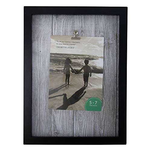 Northlight 12.5" Classical Rectangular 5" X 7" Photo Picture Frame With Clip - Black And White #TOP20