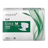 SEGUNA Slip Extra, Inkontinenz Windeln für Erwachsene, Frauen, Männer, Windeln bei mittlerer Blasenschwäche, Stuhlinkontinenz (M (Beutel 20 Stück))