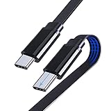 ✅ [ Lo que obtienes ] : 1x 1M Cable Plano USB C a USB C 10mm Conector. Estamos aquí para ayudar si tiene alguna pregunta.