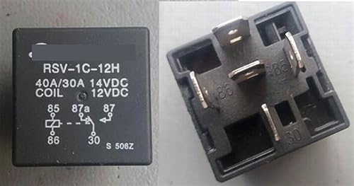 Relais RSV-1C-12H 5 broches V4-1C-12V-40A avec socle de connexion