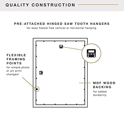MCS 20x30 Puzzle Frame for Finished Puzzles, Natural Woodgrain Vertical & Horizontal Wall-Mounted Large Picture Display for Preservation (1-Pack)