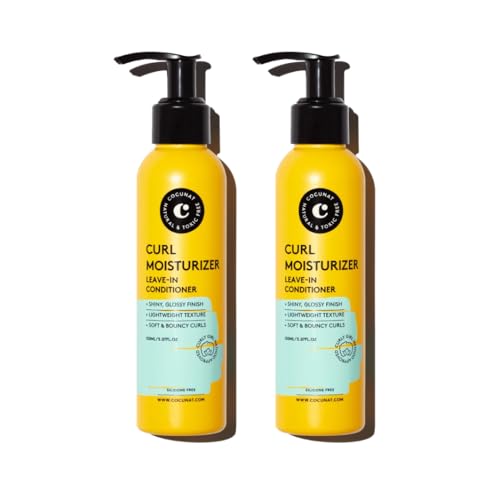 COCUNAT - Pack 2 Curl Moisturizer Leave-in - Desenreda, Define e Hidrata el Rizo - Rizo Flexible, Brillante y Suave - Máxima Hidratación - Método Curly - Elimina el Encrespamiento (Frizz) - 150ml