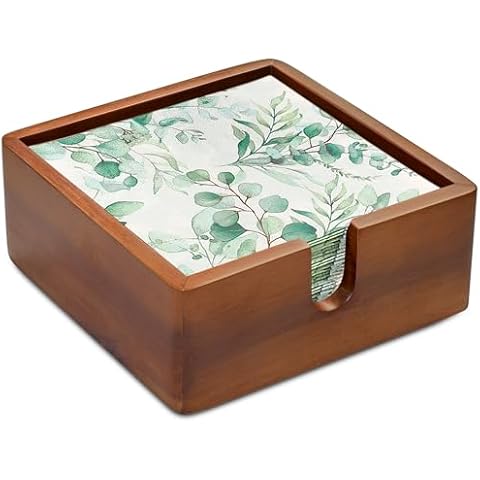 Demigo Acacia Cocktail Napkin Holder Cover