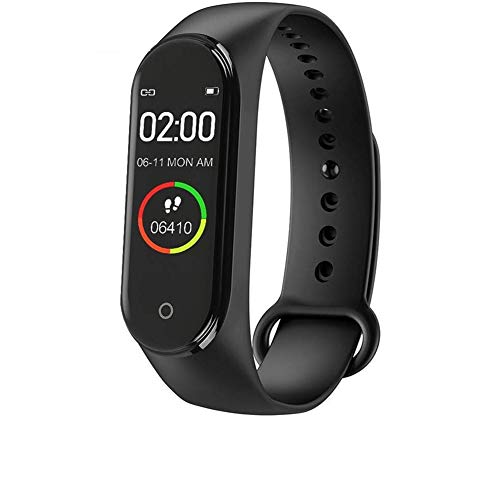 Meya Happy M4 C01Plus India's No.1 Smart Fitness Band Smart Watch Under 500, 120 Hours Battery Life, Color Touch Screen, Water Resistant Body with 25+ Use Functions
