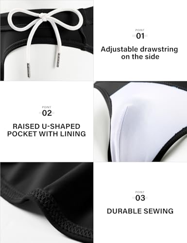 Arjen Kroos Mens Sexy Swim Briefs Low Waist Bikini Swimwear Quick Dry Swimsuit with Drawstring for Beach and Surfing3