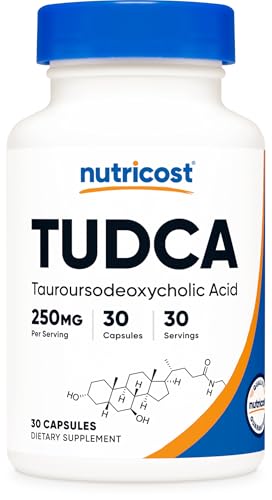 Nutricost Tudca 250mg, 30 Capsules (Tauroursodeoxycholic Acid) - Gluten Free, Non-GMO