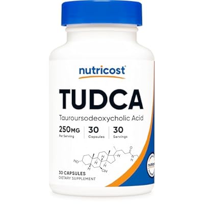 Nutricost Tudca 250mg, 30 Capsules Tauroursodeoxycholic Acid - Gluten Free, Non-GMO