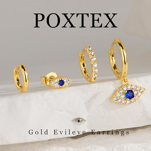 Image of Small Gold Huggie Hoop Earrings Set for Women Men Hypoallergenic 14K Plated Stack Cartilage Earrings, Sterling Silver Multiple Piercing Lightweight Mini Thin Cute Dainty Trendy Jewelry Gifts for Women