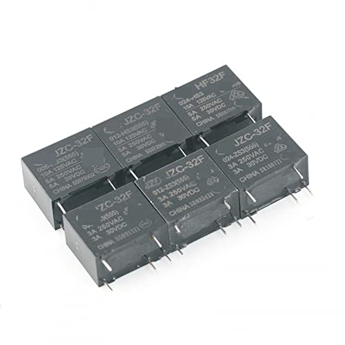 Relé JZC-32F-005-HS3 electromecánico para reparar placas electrónicas de 5V 4 pines