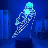 SDGSDGD Anime Yu Hakusho Yusuke Urameshi lamp Cool 3D Illusion Night Lamp Home Room Decor Upward...