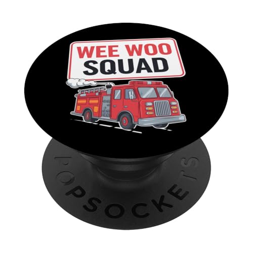 Arte del pompiere della squadra per uomini donne bambini camion dei pompieri PopSockets PopGrip Adesivo Arte del pompiere della squadra per uomini donne bambini camion dei pompieri PopSockets PopGrip Adesivo