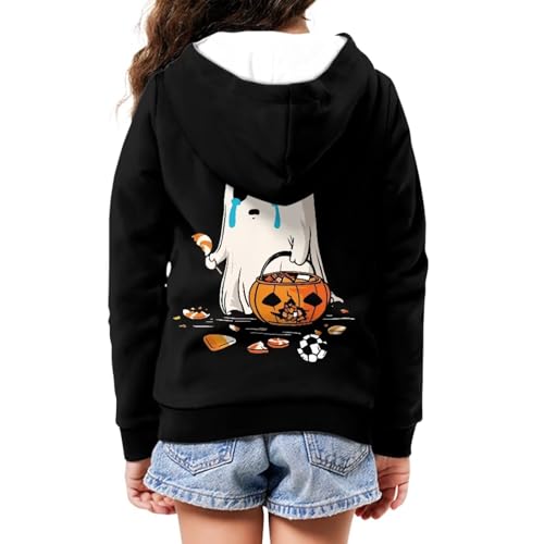 Image of Biyejit Kids Novelty 3D Graphic Printed Hooded Sweatshirt Boys Girls Zip Up Hoodies Age 6-16 Years