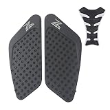 JCNART Fioul Protecteur Pad Moto Caoutchouc Anti-dérapant Réservoir Tampons Côté Gaz Genouillère Traction Tampons Protecteur Autocollant + Décalque Gratuit pour Kawasaki Z900 2017