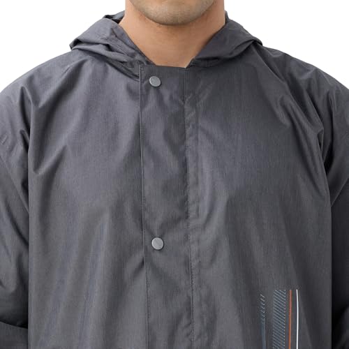 Image of Citizen Designer Rain Suit for Men, Special Slub Rubberized Fabric, Heavy PVC Coating, Heavy Duty Zipper, Reflective Back Print, Inbuilt Cap, Elastic Cuff, Designer Tapping Series