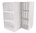 Produktbild Kontorei® Weiße Holzkiste mit 2 Mittelbrettern 68cm x 40cm x 31cm 2er Set Apfelkiste Obstkiste Weinkiste Holzregal Vintage Bücherregal Abstelltisch Garderobe