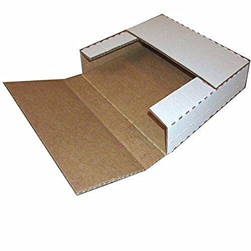 100 Record lp Mailer Mailers White Holds 1 to 4 Albums - 12' Record LP Vinyl Cardboard Multi-Depth...