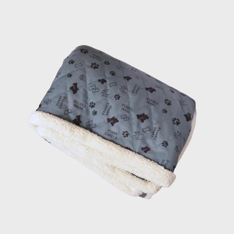 Image of Blanket for Dog & Cat 100% Polyester Warm Comfortable pet Blanket (Large, Dusty Blue)