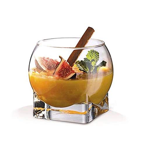 XOSHX Tazas de budín de Vidrio sin Plomo Creativas Copa de Postre pequeña Copa de Helado