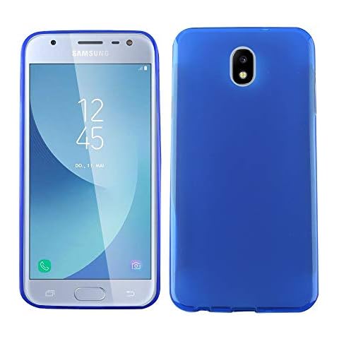 CELZEN - for Samsung Galaxy J7 2018, J7 Refine, J7 Star, J7 Crown, J7 Aura, J7 Top, J7 V J7V - Soft Flex TPU Phone Case - SCT Blue Cover