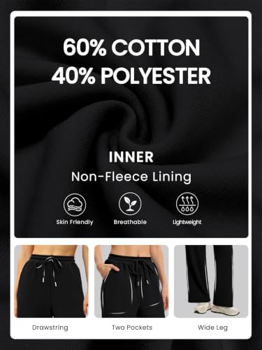 COPYLEAF Wide Leg Sweatpants Women Casual Baggy Sweat Pants with Pockets - image 5