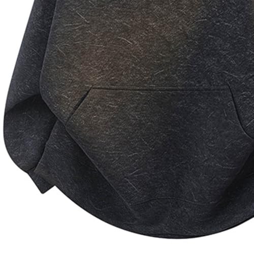 Mens Pullover Hoodie Kangaroo Pocket Decorative Hood Accents Casual Travel - image 5