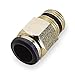 1/8" Tube x MNPT Nickel Brass Adapter 10PK