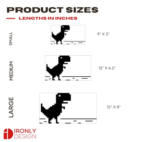 Image of Sticker for Glass & Mirrors| Minimal Vinyl Decal for Bedroom Bathroom & Cafe | Self-Adhesive Waterproof Quote Mirror Sticker | Aesthetic Decals (No Connection Dino, Small, Matt White)