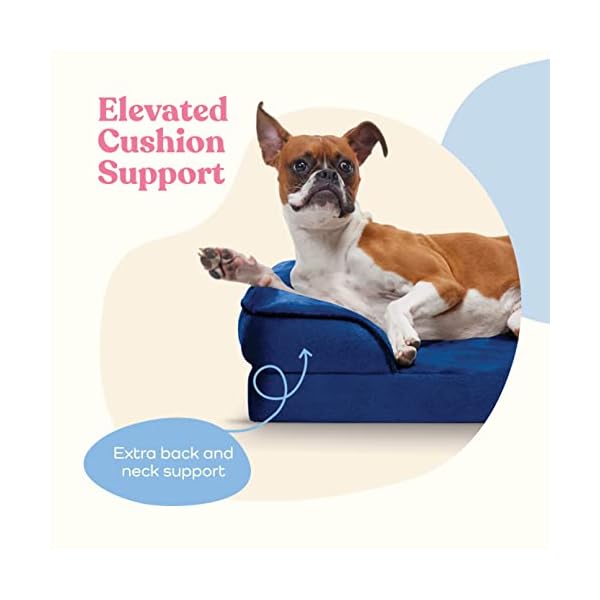 Orthopädisches Sofa Hundebett – Ultra bequemes Hundebett für mittelgroße Hunde – Atmungsaktives und wasserdichtes Haustierbett – EierschaumSchlafsofa mit extra Kopf und Nackenstütze – Abnehmbarer, – Bild 8
