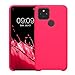 kwmobile Case Compatible with Google Pixel 5 Case - TPU Silicone Phone Cover with Soft Finish - Neon Pink
