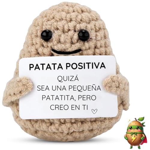 LOS BUEN ROLLITO® Regalo Original y Divertido Patata Positiva | Idea Graciosa, Cumpleaños Hombre Mujer Pareja Adolescente | Regalo Decoración Casa, Oficina (Patata)
