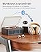 CARONSORT CD Player with Speakers Bluetooth Nostalgic Retro Portable CD Players for Home Wood Music Player FM Radio for HomeWired and Remote Control-Walnut Brown