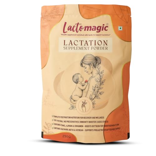 Image of Lactation Supplement Powder for Breastfeeding Mothers | 250g | Helps Increase Milk Supply, Postpartum Recovery, Energy & Immunity | 15 Herbs Ayurvedic Formula with Shatavari and Fenugreek | No Preservatives | Pack of 1