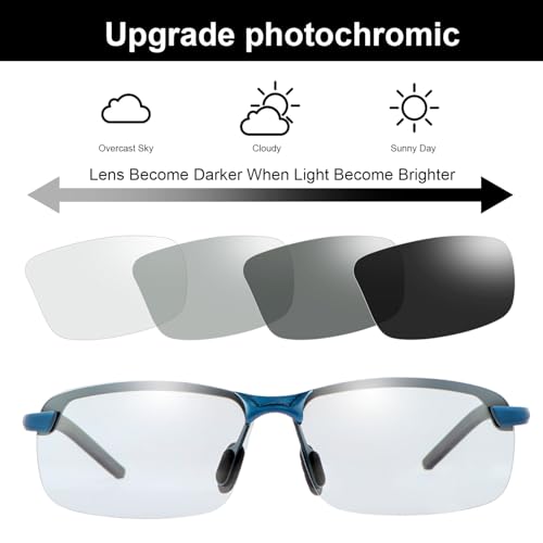 Image of YIMI Men's Semi-Rimless Sunglasses (Pack of 1)