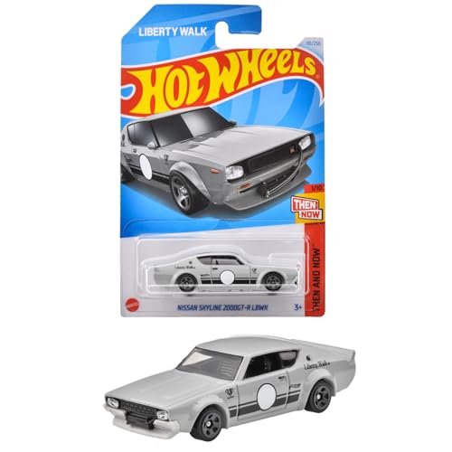 ホットウィール(Hot Wheels) ベーシックカー 日産 スカイライン 2000GT-R LBWK 乗り物おもちゃ ミニカー 3歳から グレー HXR13