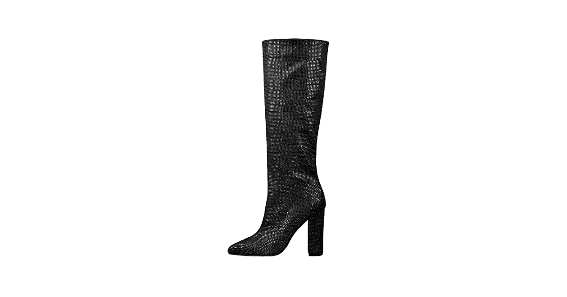 Amazon.com | FIFSY Women Rhinestone Knee High Gogo Boots