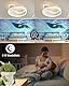LED Deckenleuchte Delphin, 35cm 24W weiß Kinder Lampe Dimmbar 3000-6000K mit Fernbedienung/Mobile APP, Für Kinderzimmer, Babyzimmer, Jugendzimmer, Schlafzimmer, Mit Memory-Funktion, 3W Nachtlicht