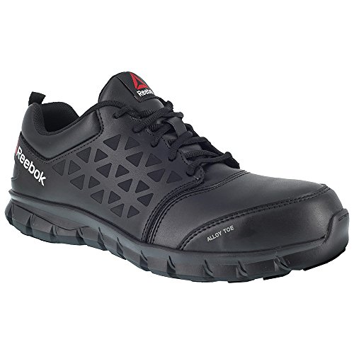 Reebok Men's Rb4047 Sublite Cushion Work Safety Athletic Alloy Toe Shoe Black4