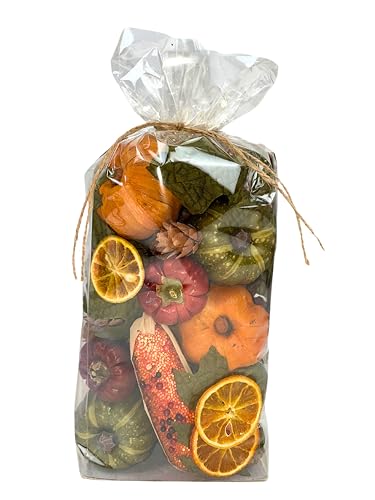 Andaluca 811394 Decorative Pumpkins, Indian Corn Pinecone Fall Bowl Filler Potpourri Decor cover
