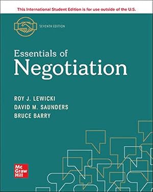 Book cover ISE Essentials of Negotiation