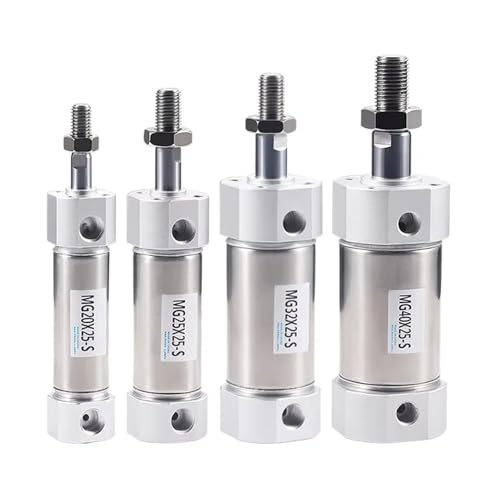 Vérin pneumatique double effet MG 40mm course 125mm inox pour cylindre d'air - 2